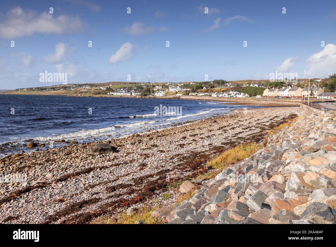 Gairloch seafront, Wester Ross, Scotland Stock Photo
