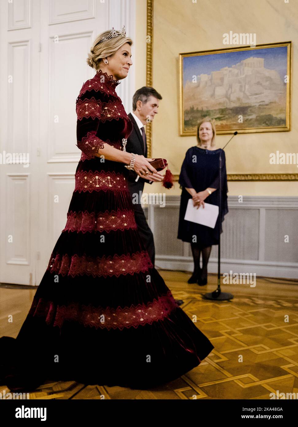 2022-10-31 20:18:01 ATHENS - Queen Maxima prior to the state banquet in ...
