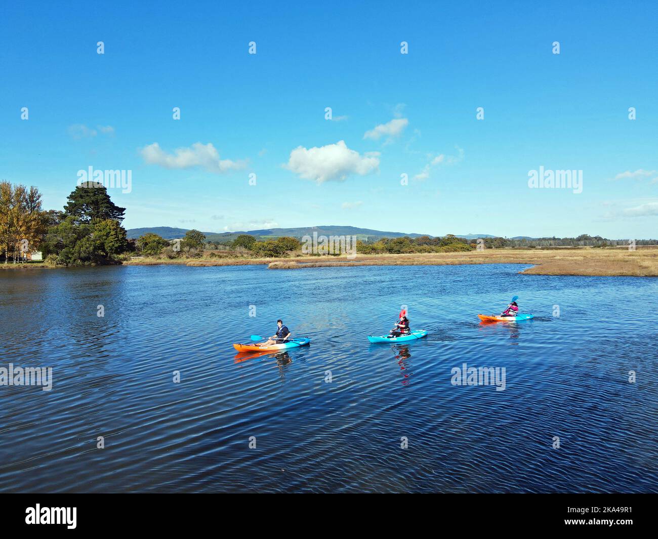 Kayaking, Wicklow County, Ireland Stock Photo