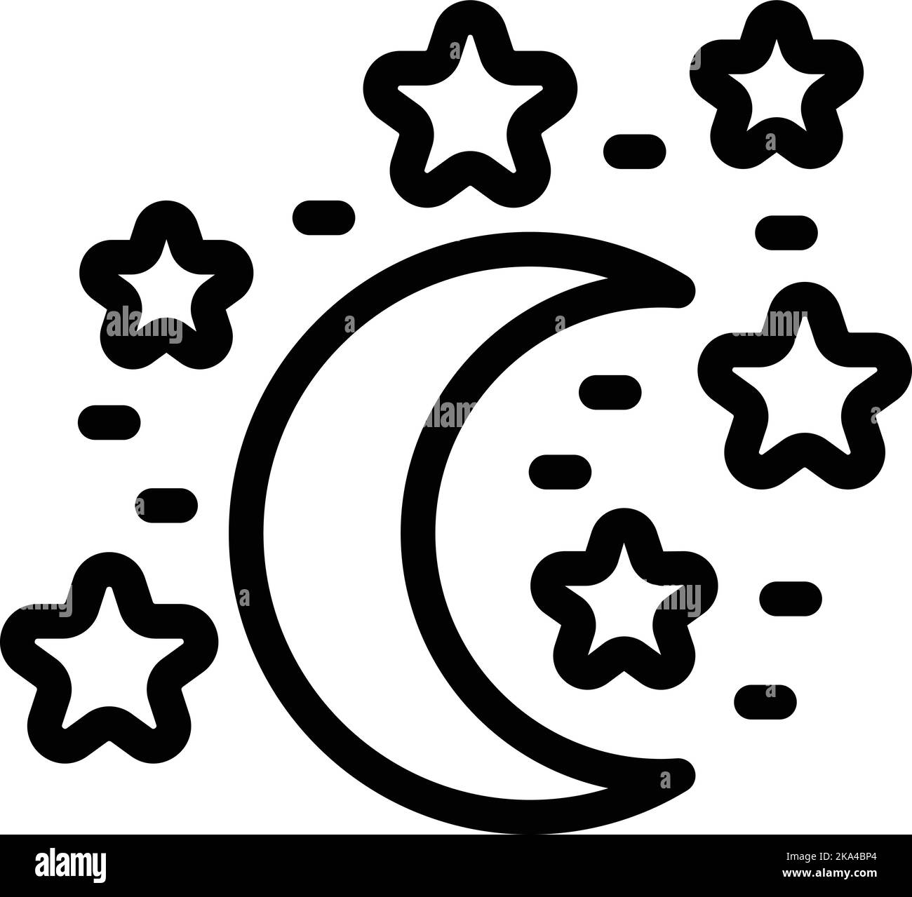 baby-night-icon-outline-vector-online-service-video-kid-stock-vector