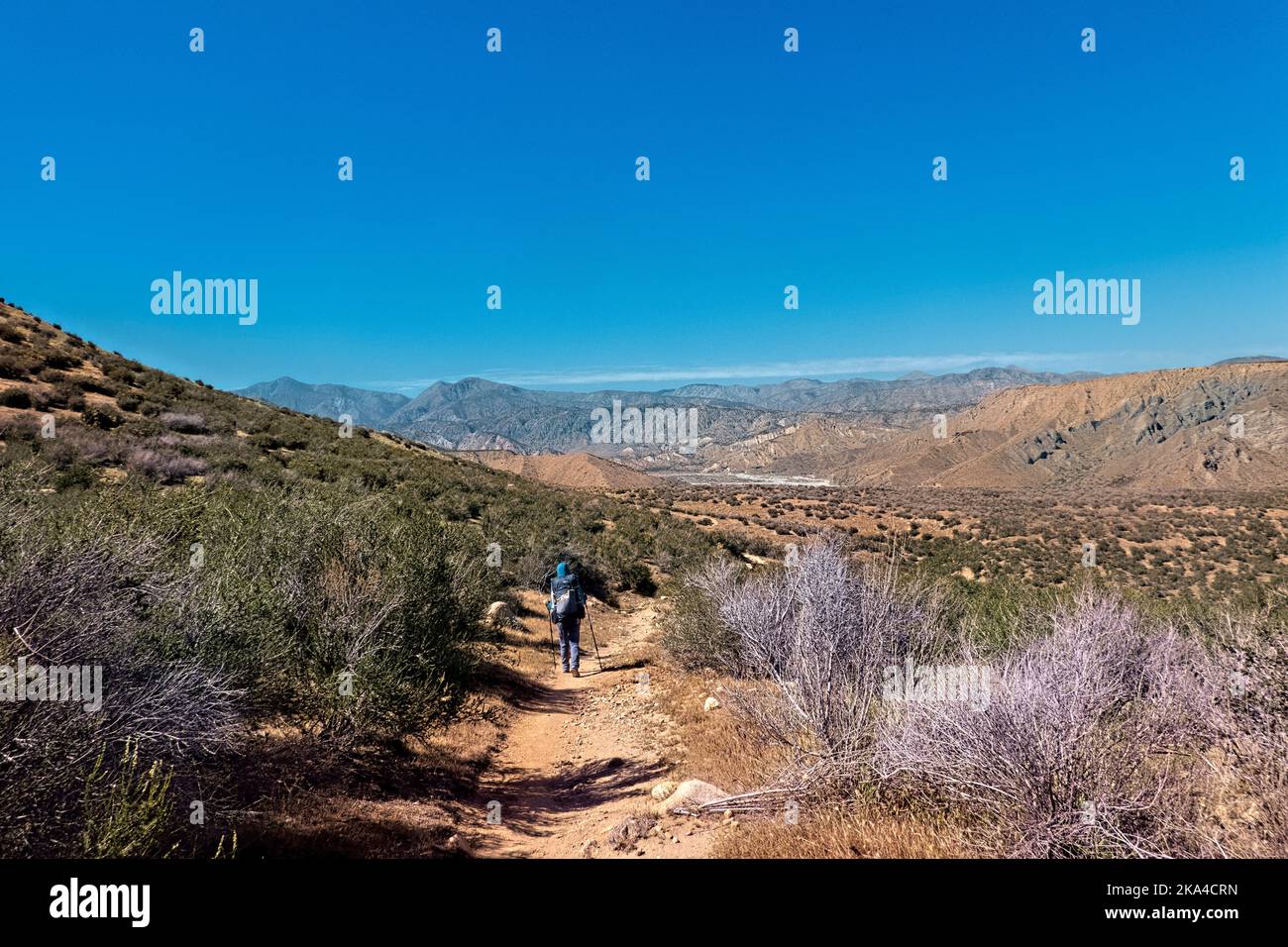 Hiking through the Whitewater Preserve, Pacific Crest Trail, Riverside