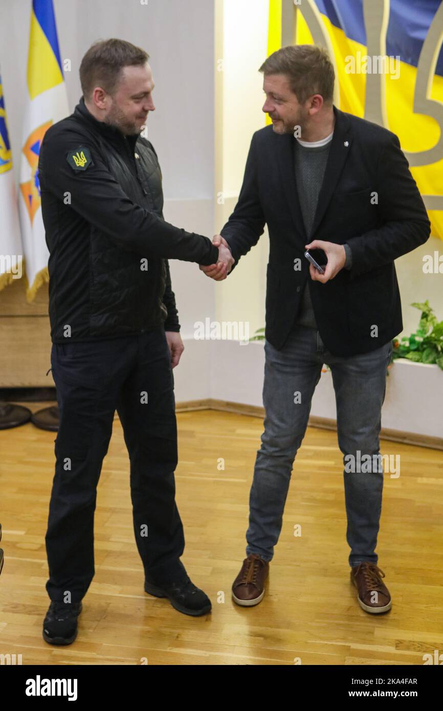 KYIV, UKRAINE - OCTOBER 31, 2022 - Minister of Internal Affairs of