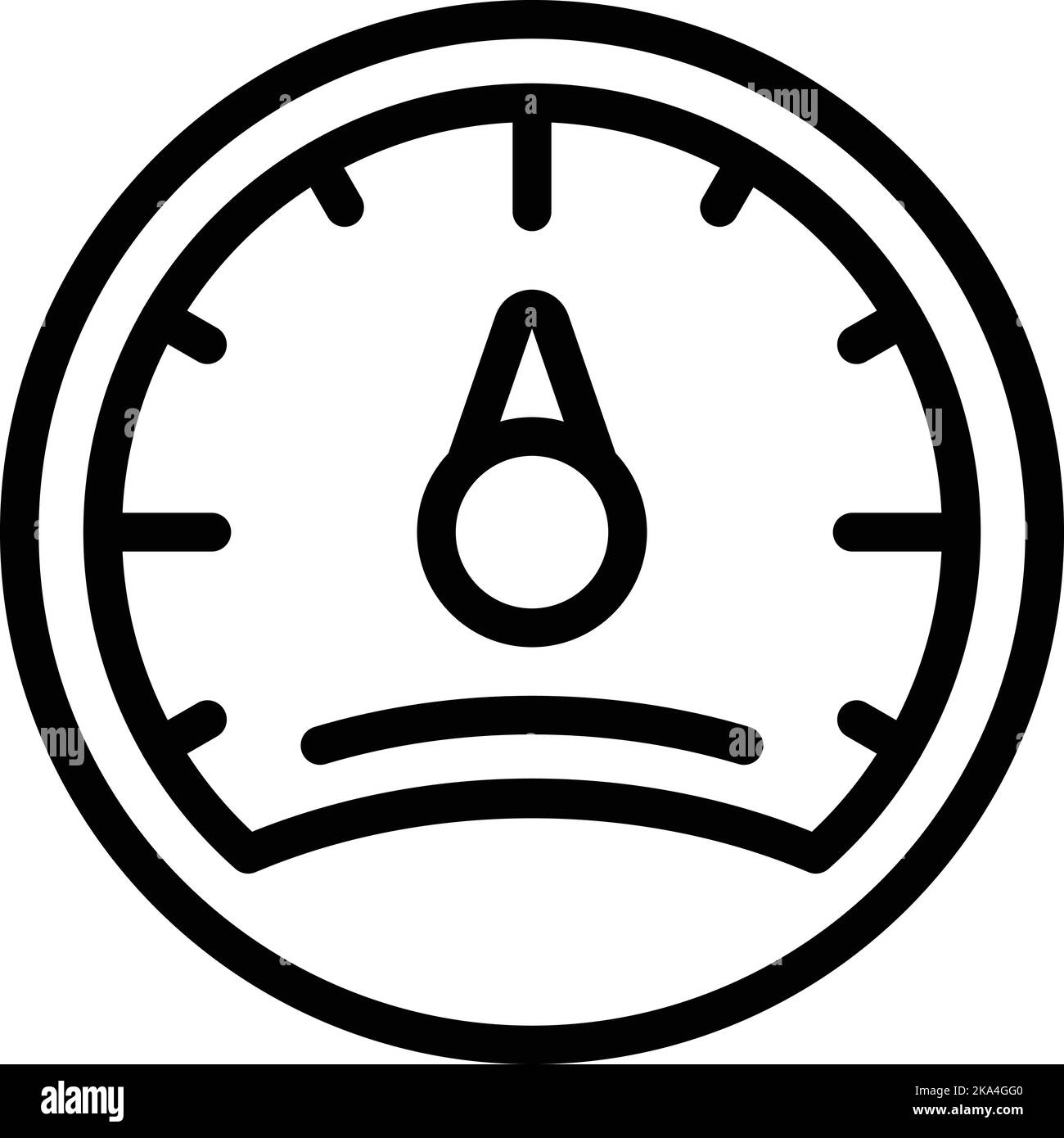 Detox gauge icon outline vector. Social media. Digital detox Stock