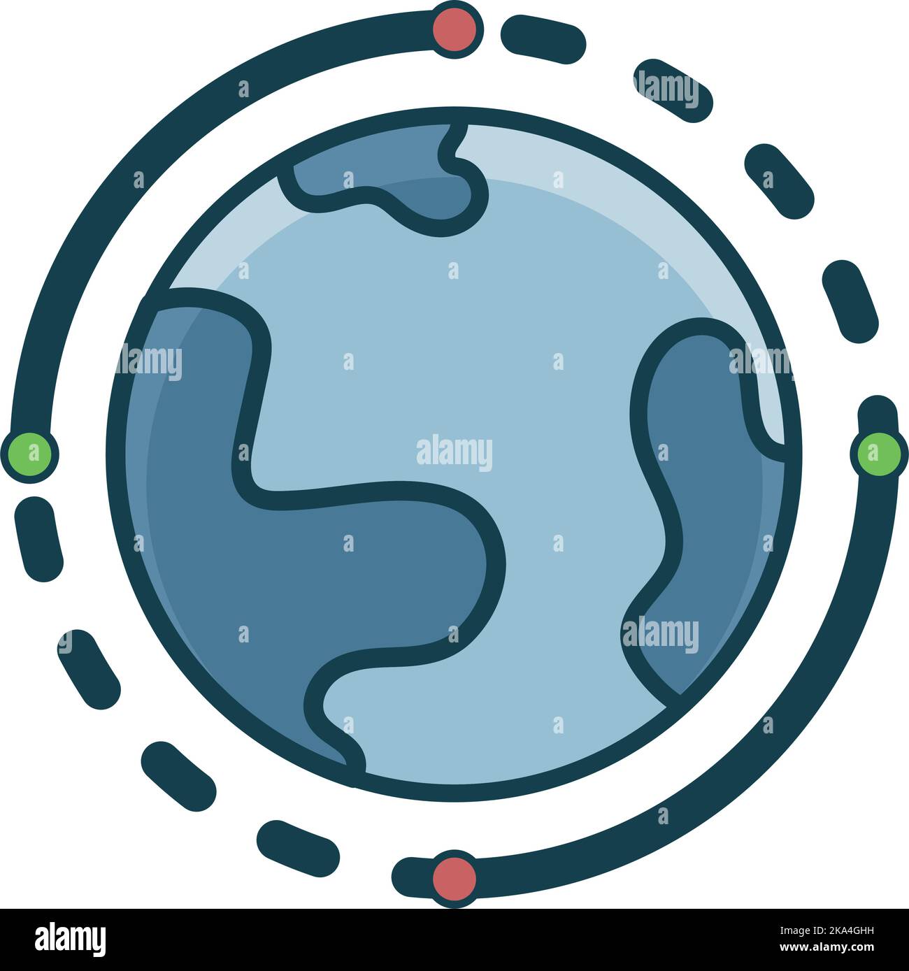 planet earth with network Stock Vector Image & Art - Alamy
