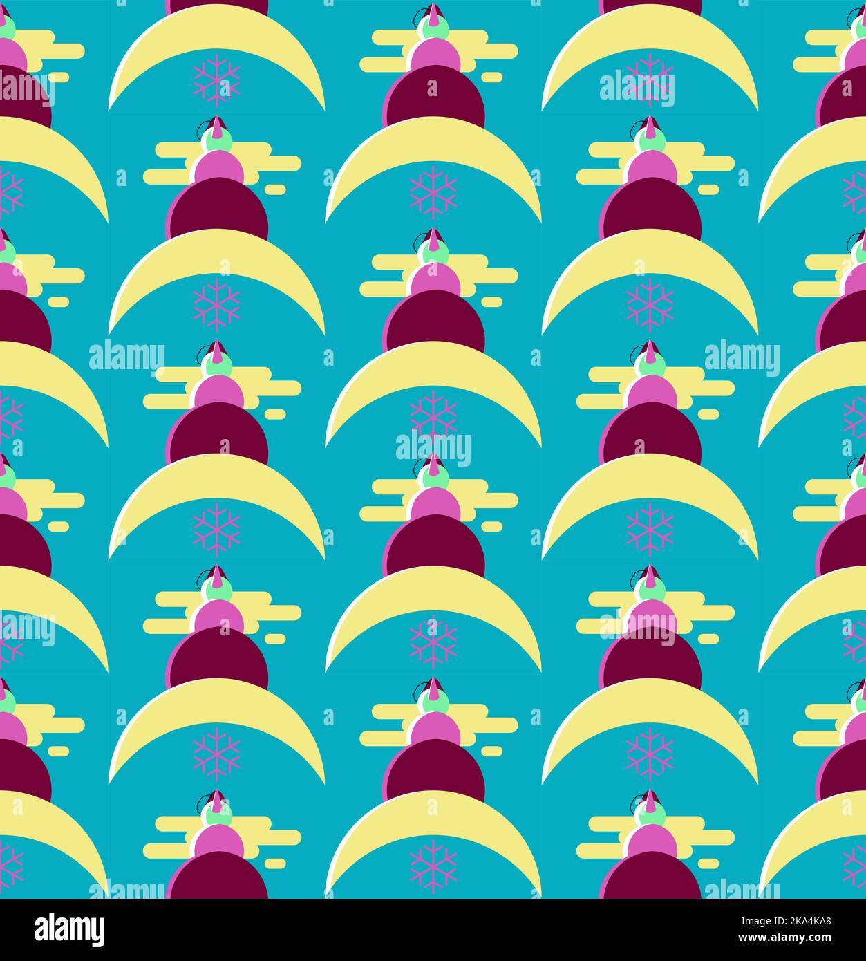 Winter seamless pattern cartoon Stock Vector Images - Alamy