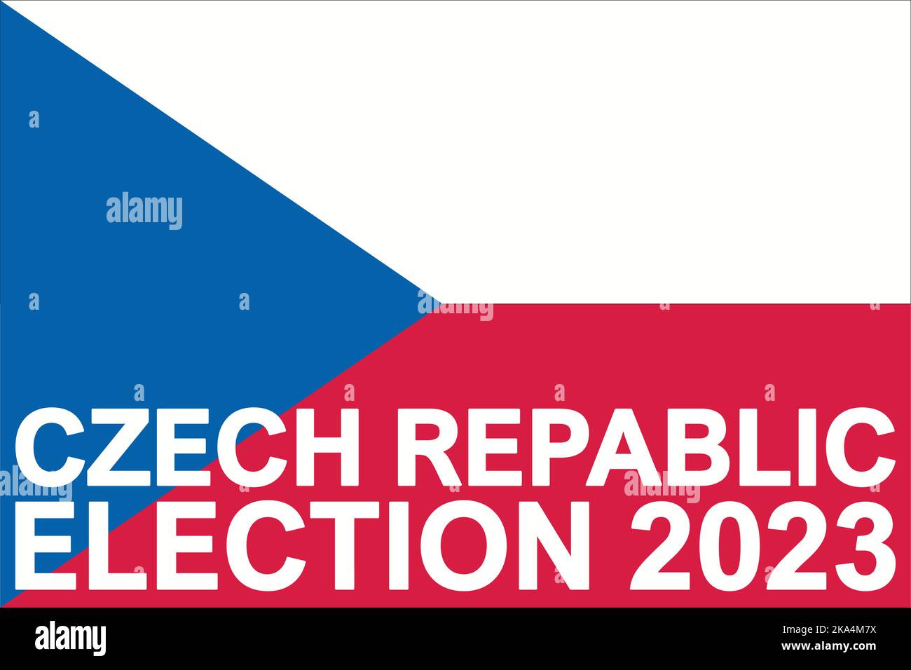 Czech Election Day 2023. President and Parliament. National Day Stock