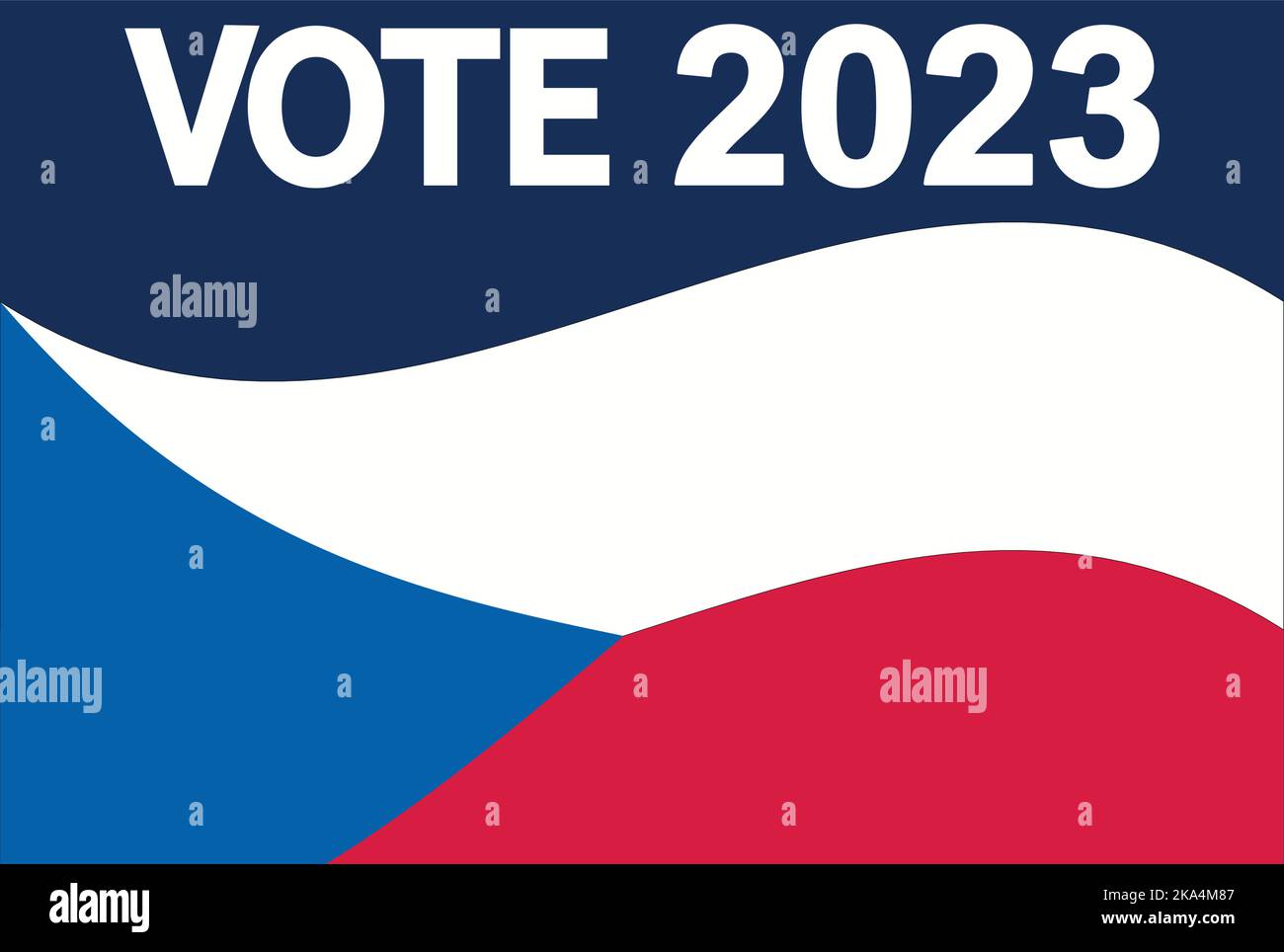 Czech Election Day 2023. President and Parliament. National Day Stock