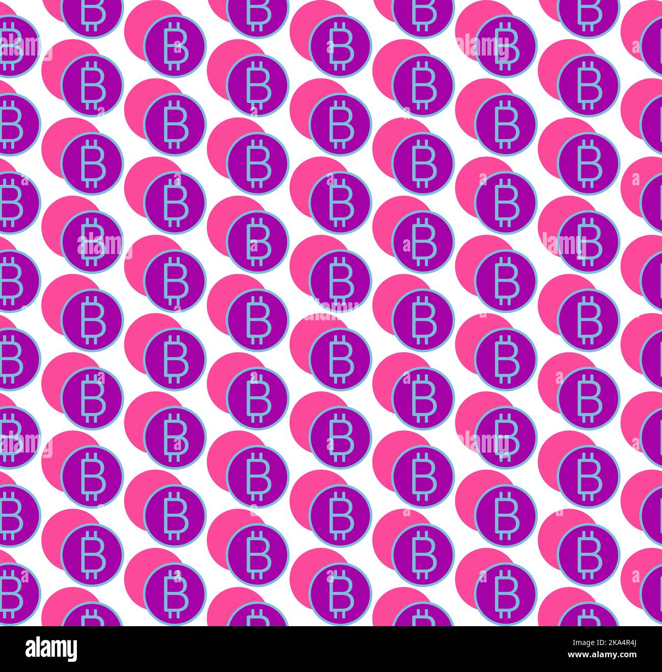 Bitcoin seamless pattern - concept of crypto world, vector Stock Vector  Image & Art - Alamy