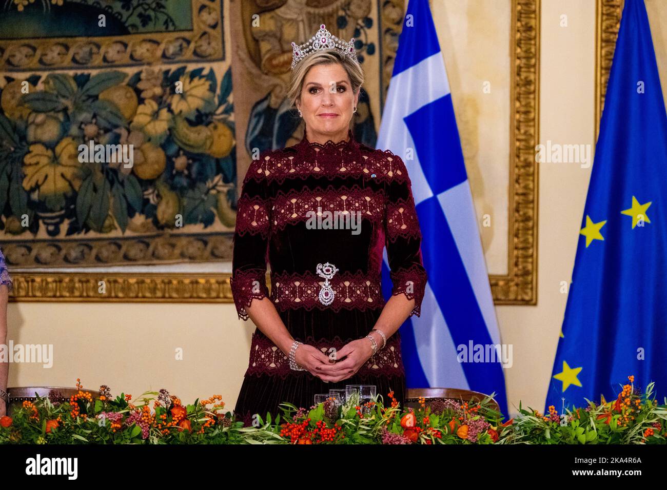 Queen Maxima of the Netherlands during state banquet at the ...
