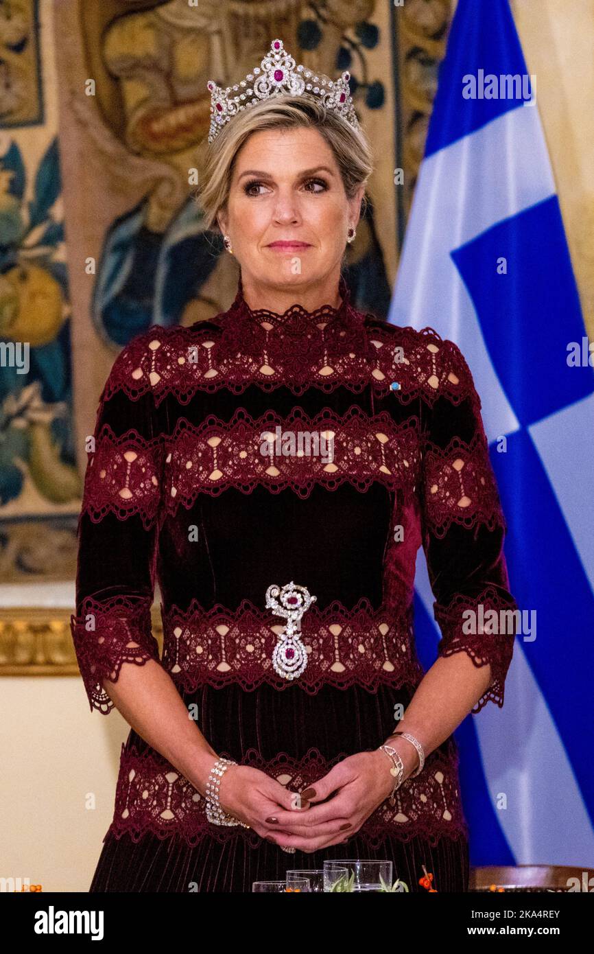 Queen Maxima of the Netherlands during state banquet at the ...