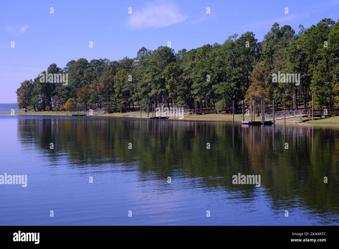 These are some floating docks at South Toledo Bend State Park in