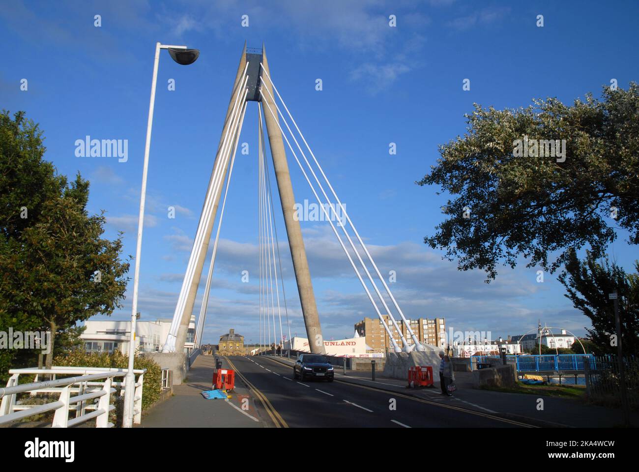 The Marine Way Bridge, Southport, Merseyside, England Stock Photo - Alamy