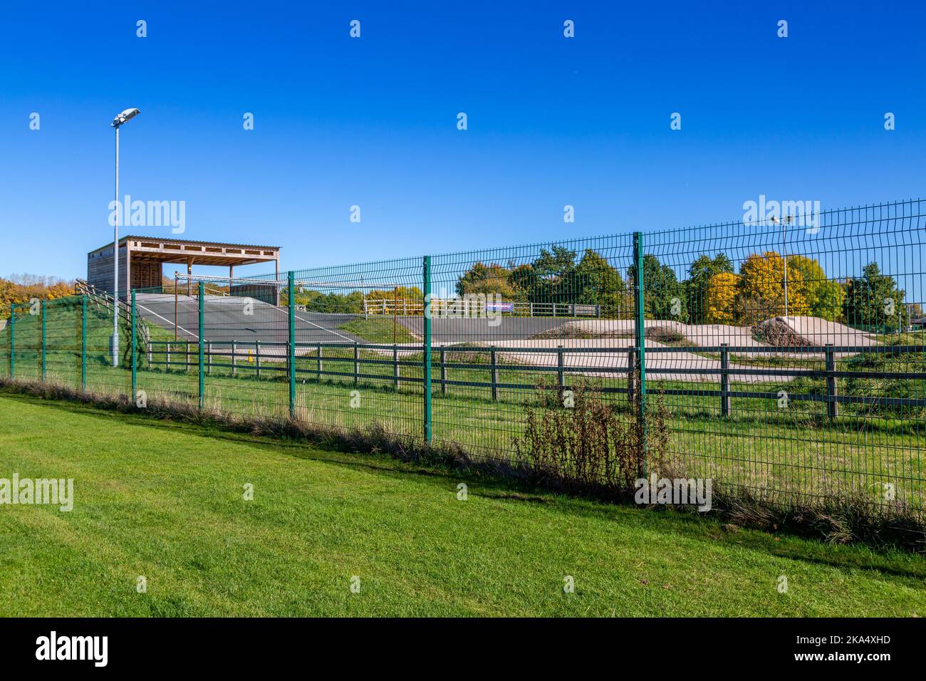 BMX Track in Matchborough, Redditch, Worcestershire. Stock Photo