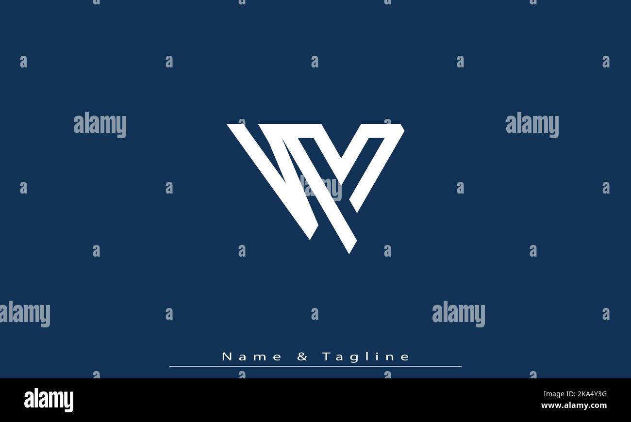 Alphabet letters Initials Monogram logo VM , MV Stock Vector Image ...