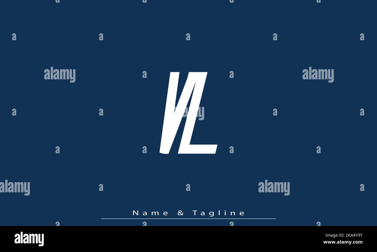 Alphabet letters Initials Monogram logo VL , LV Stock Vector