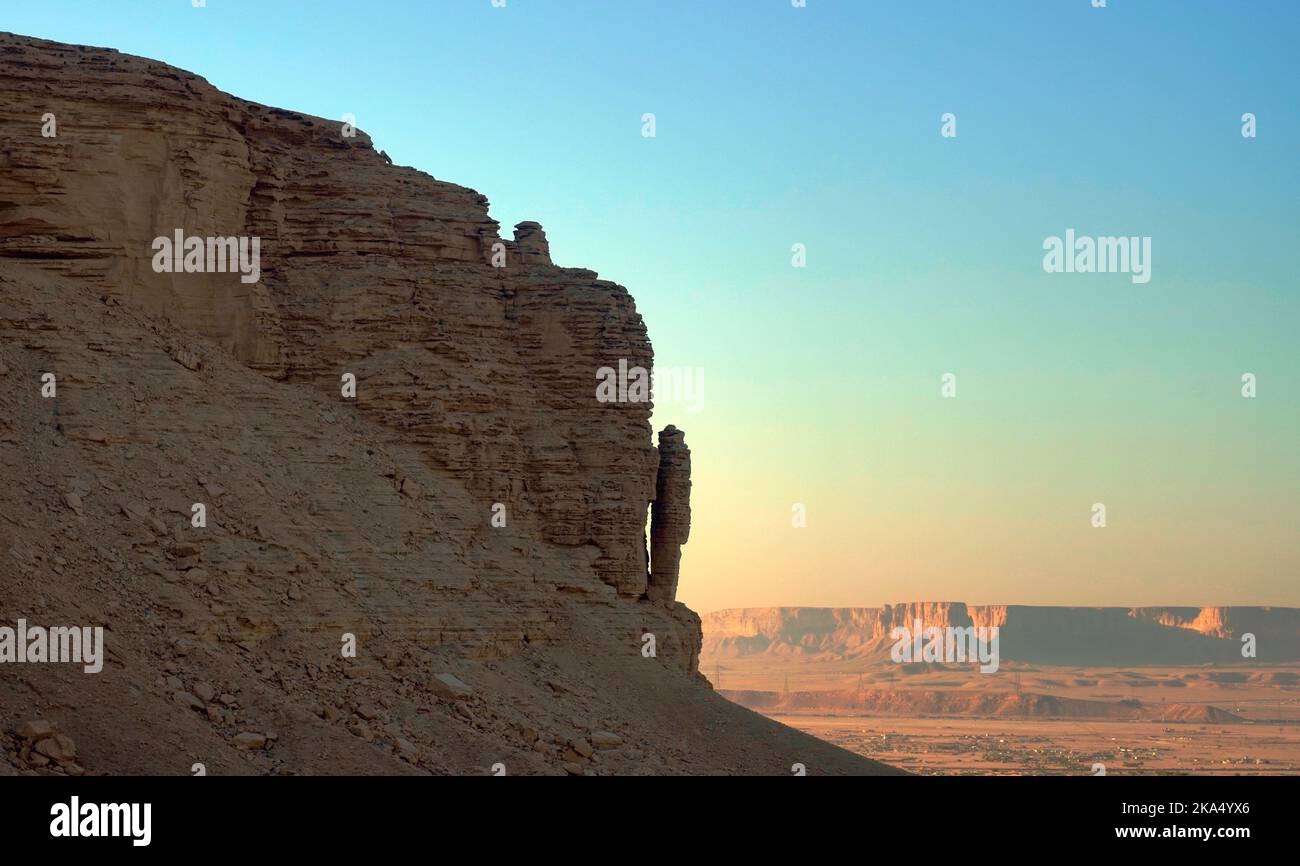 canyon in Riyadh Saudi Arabia Stock Photo