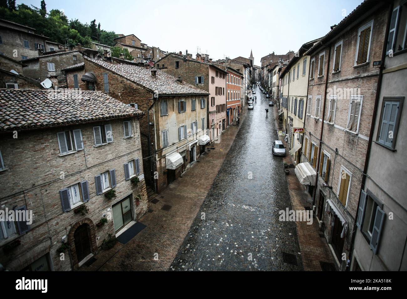 Urbino - a walled city and World Heritage Site in Italy Stock Photo