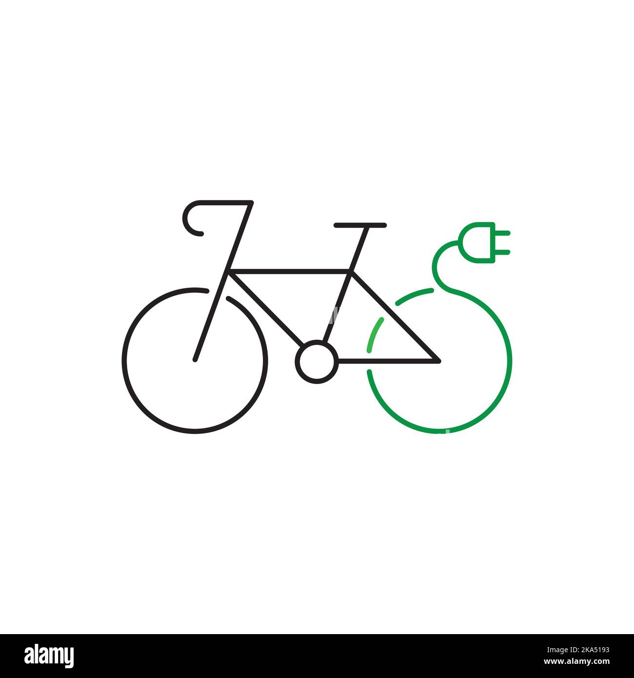 Electric Bike Concept Design. Vector Illustration Stock Vector Image