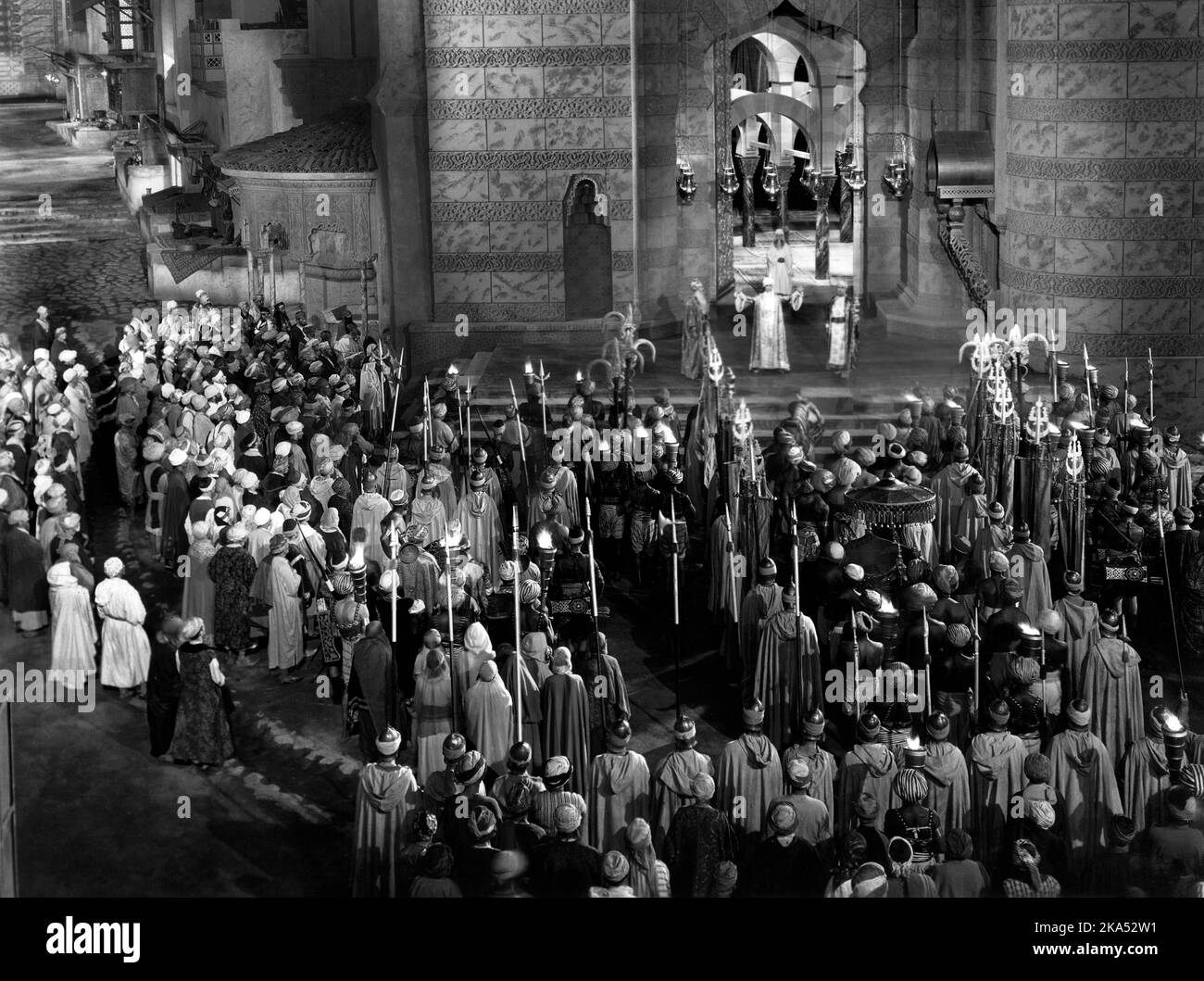 Large Stage Production, on-set of the Film, 'Kismet', Warner Bros., 1930 Stock Photo