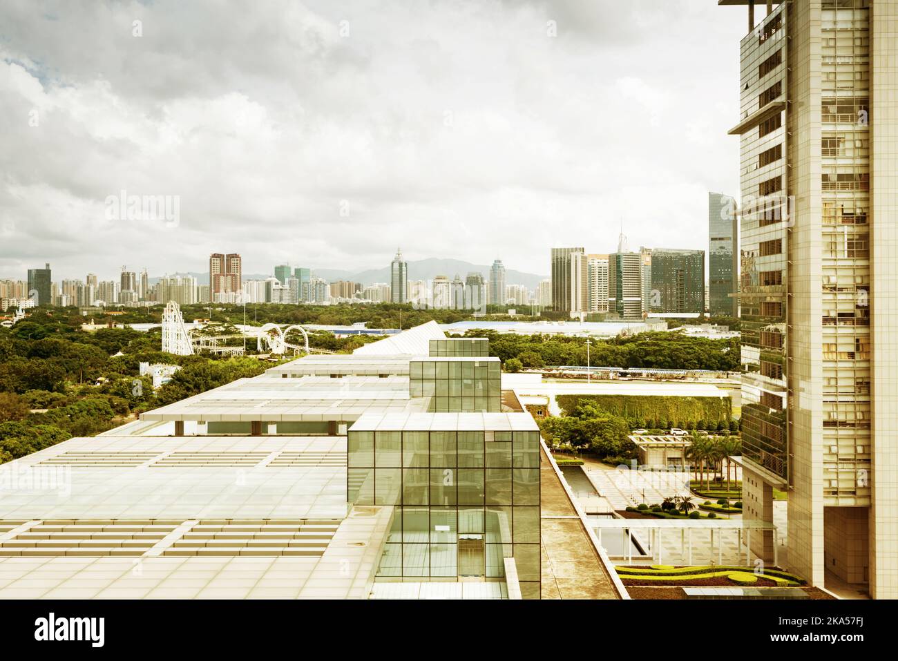 Aerial view of chinese city,shenzhen Stock Photo - Alamy
