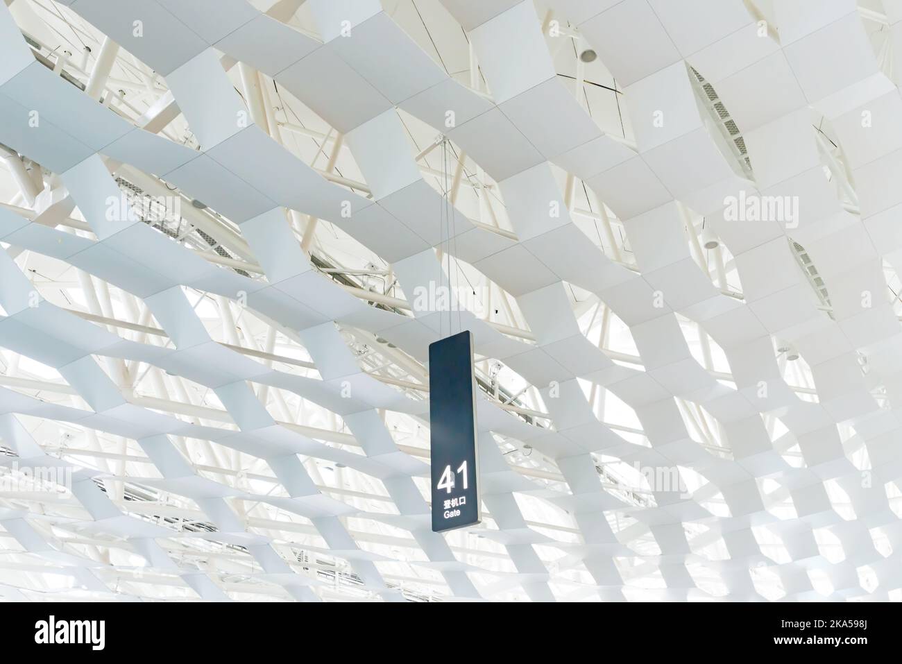 Picture of Transparent glass ceiling subway station Stock Photo - Alamy