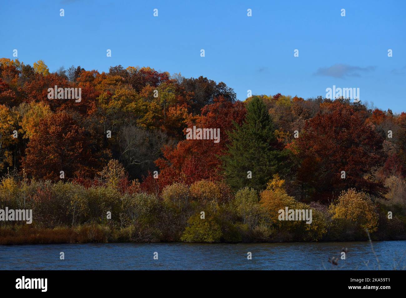 Fall colors in Southwestern Wisconsin Stock Photo Alamy