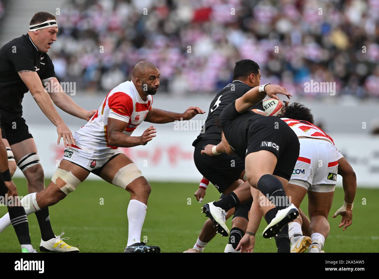 Japan's Michael Leitch during the rugby test match between Japan and ...