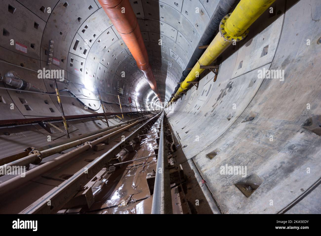 Subway tunnel Stock Photo
