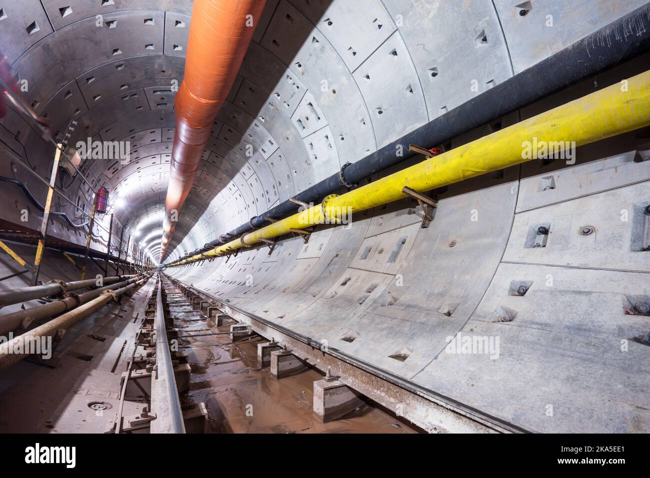 Subway tunnel Stock Photo