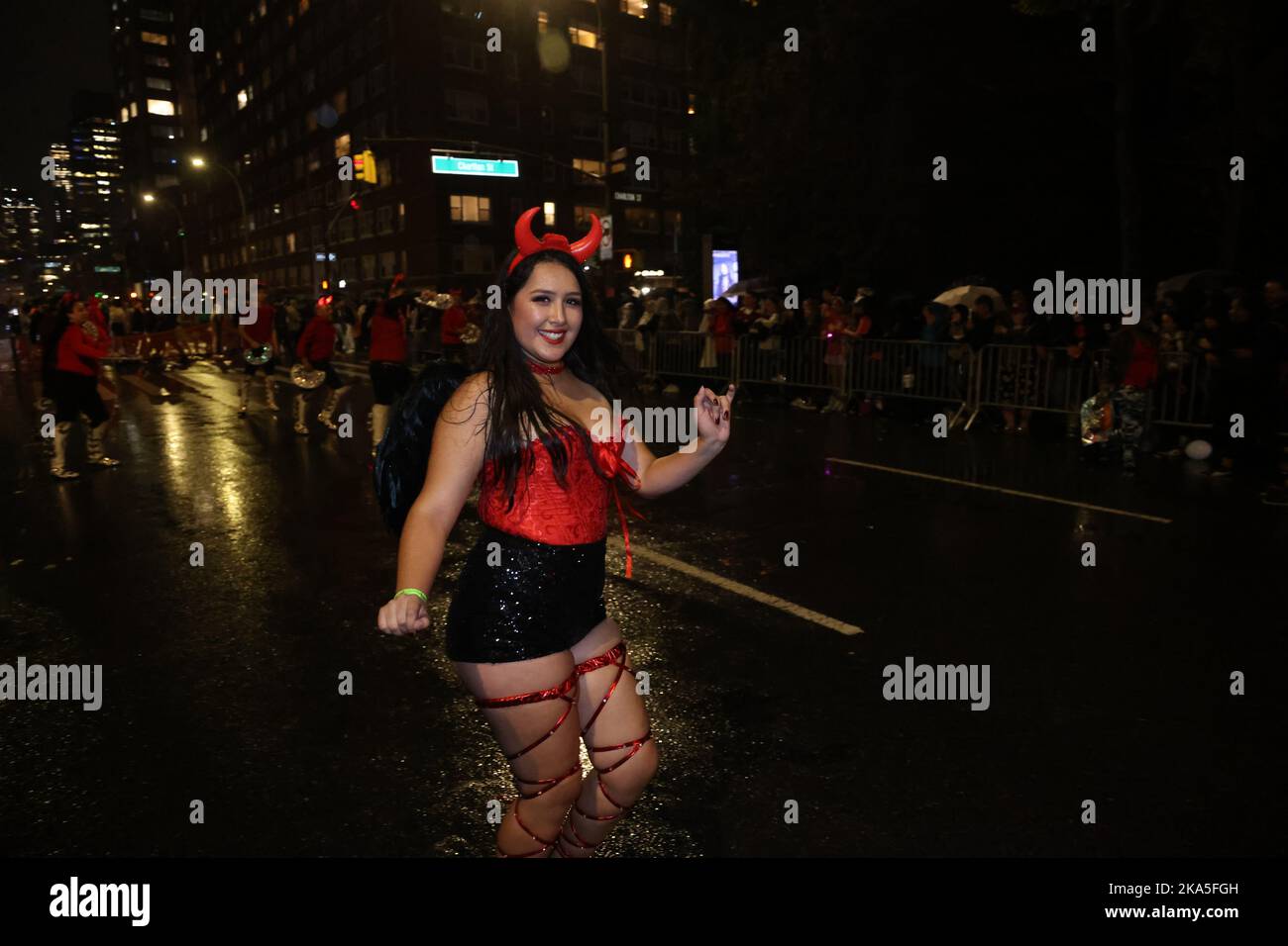 New York, New York/ USA 31 Oct 2022A reveler dressed as a devils