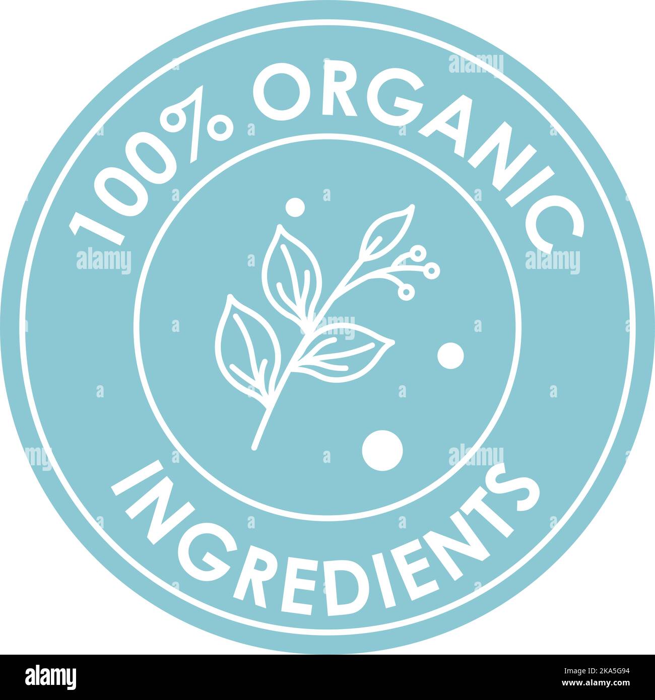 Organic ingredients, eco cosmetic products label Stock Vector Image