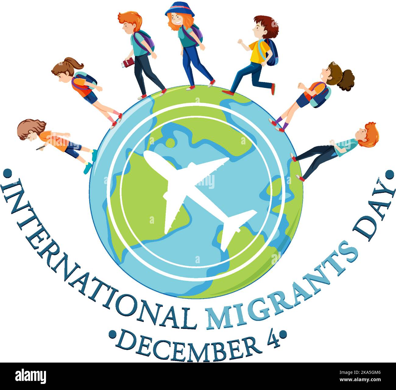 International Migrants Day Banner Design illustration Stock Vector