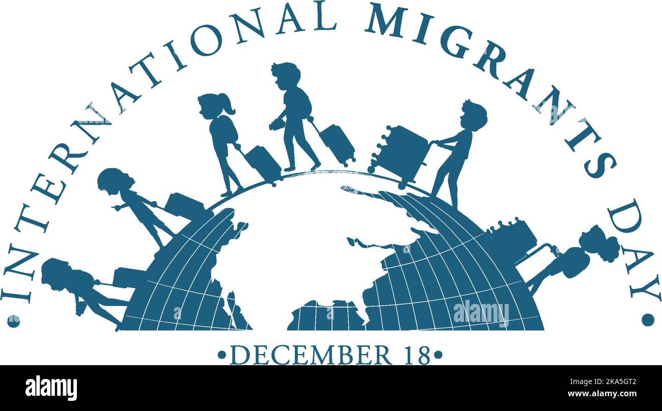 International Migrants Day Banner Design illustration Stock Vector ...