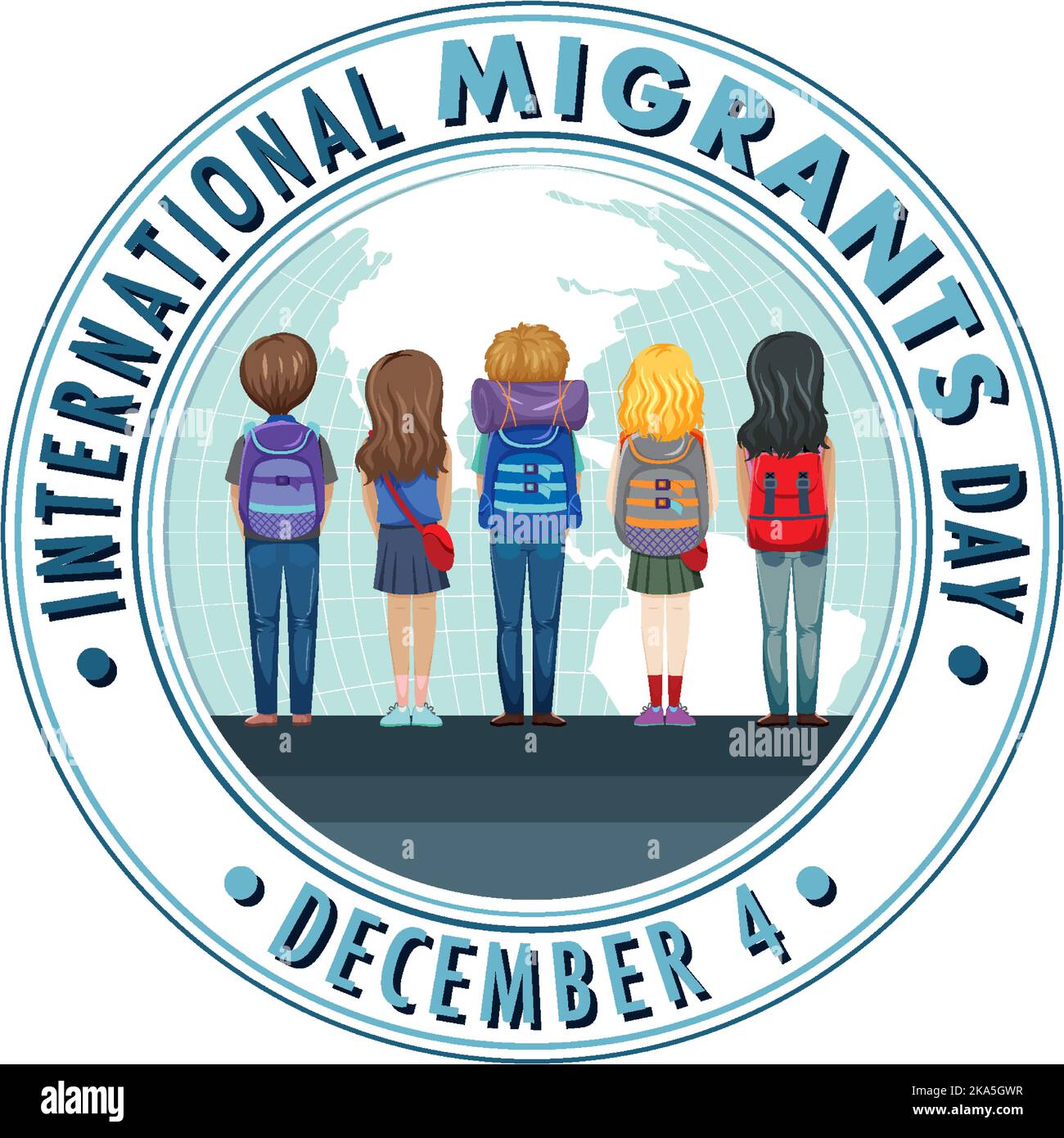 International Migrants Day Banner Design illustration Stock Vector ...