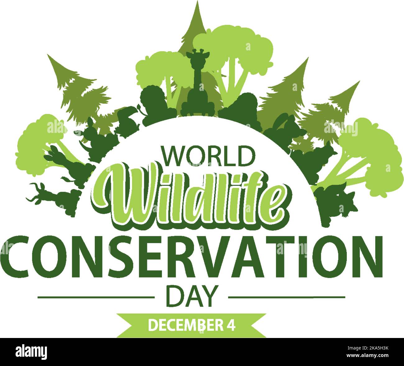 World Wildlife Conservation Day Banner Design Illustration Stock Vector 