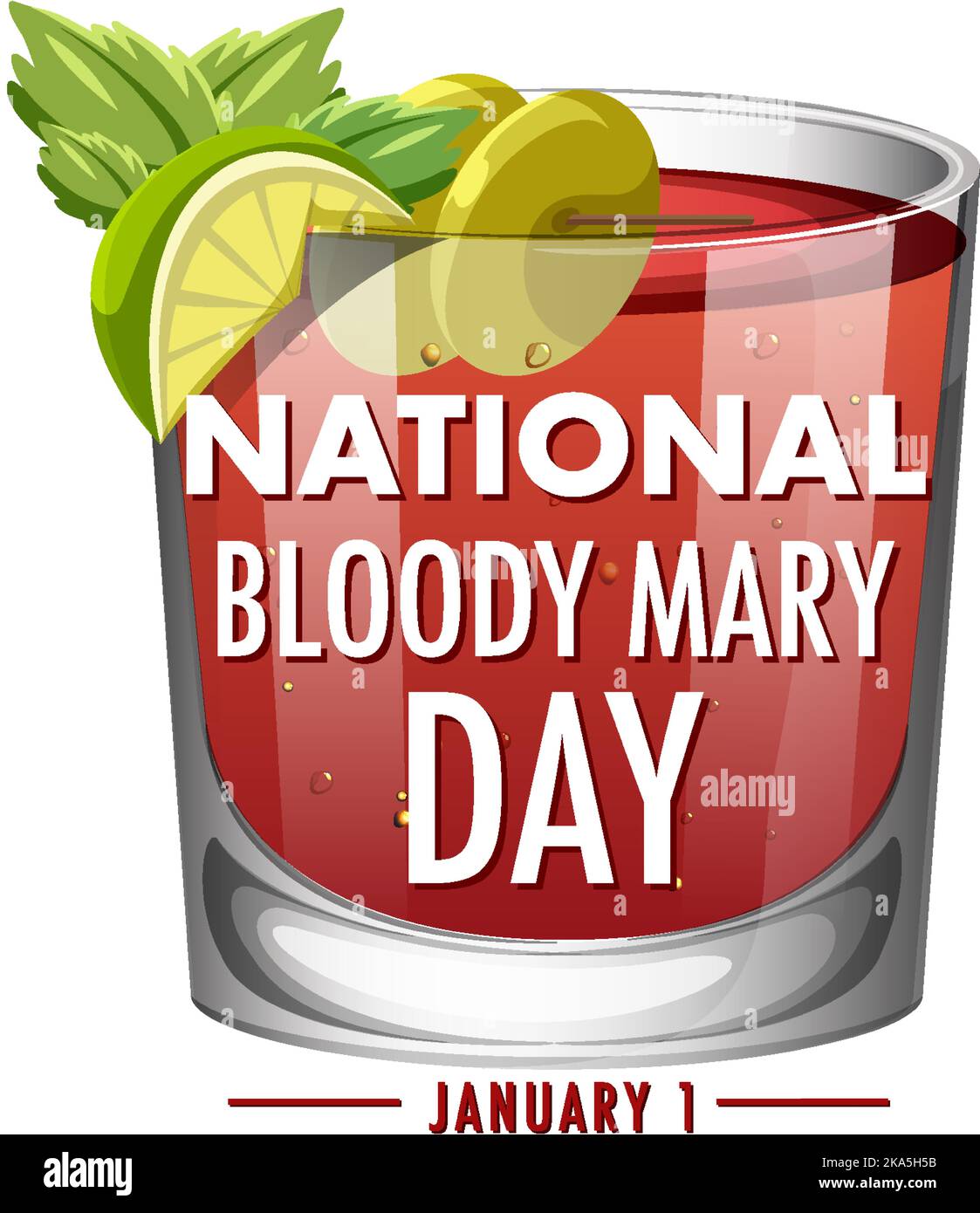 National bloody mary day icon illustration Stock Vector Image & Art Alamy