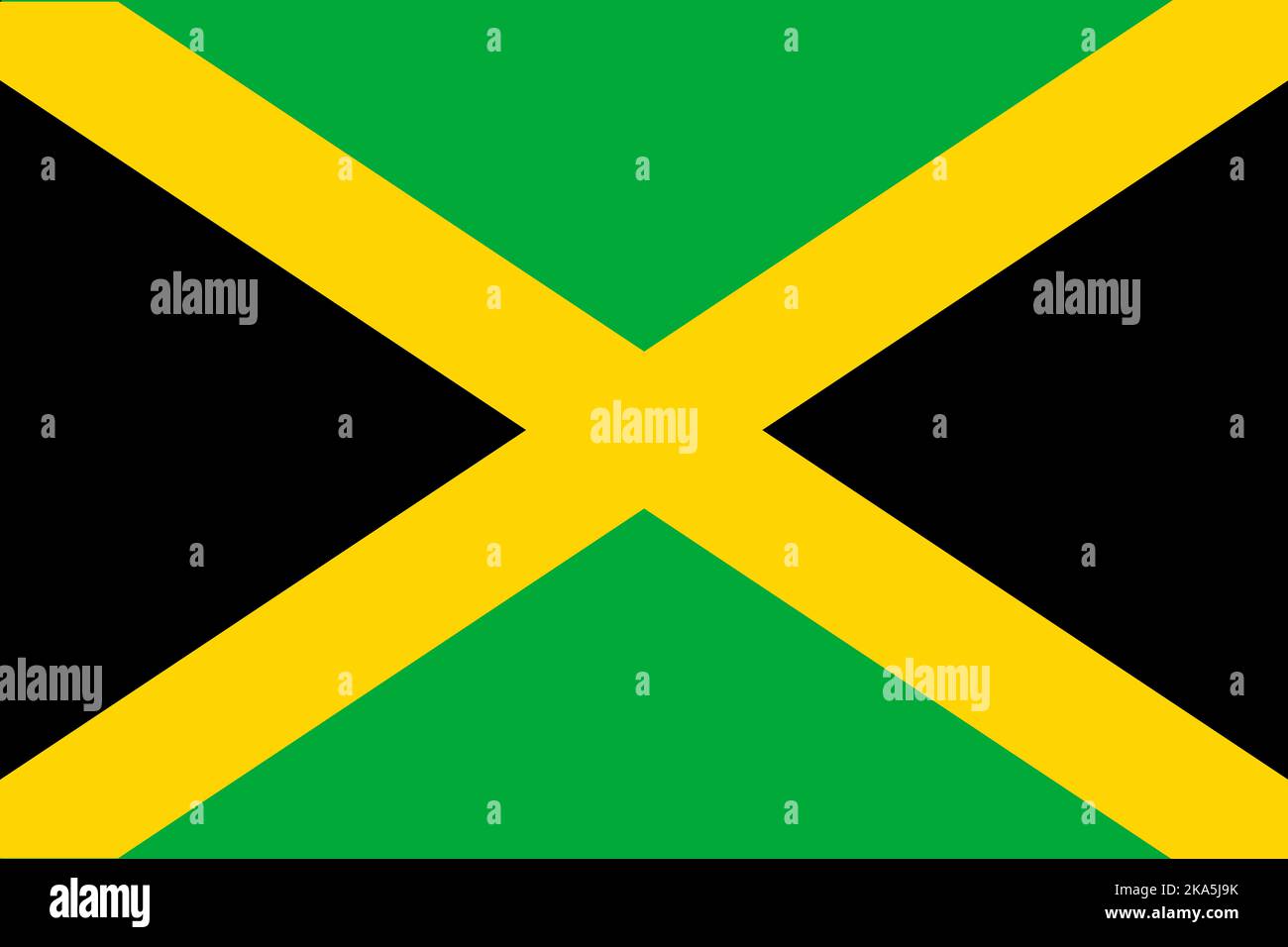 Flag of Jamaica. Jamaican national banner and patriotic symbol
