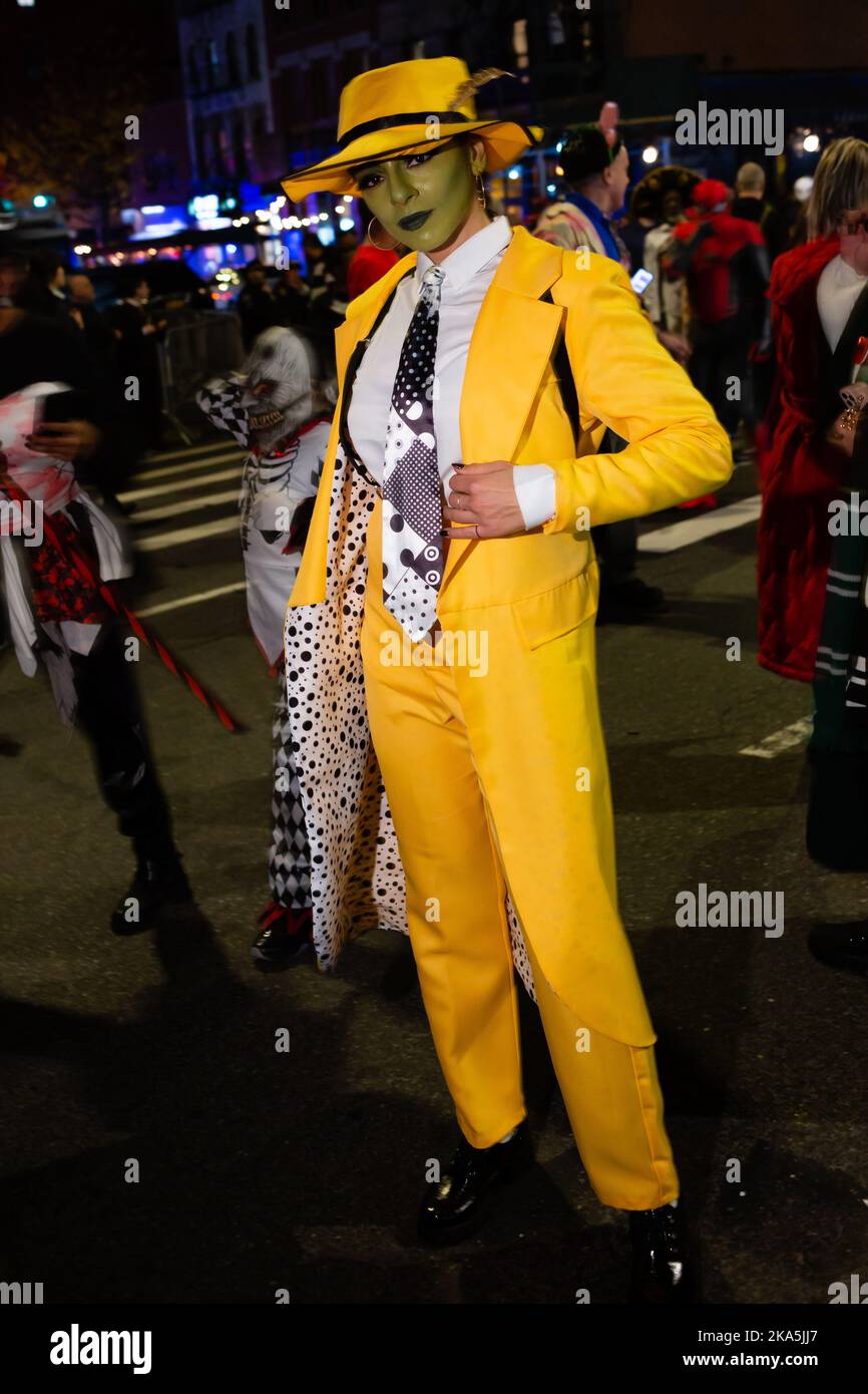 New York, NY, USA. 31st Oct, 2022. The annual Greenwich Village Halloween Parade drew crowds of