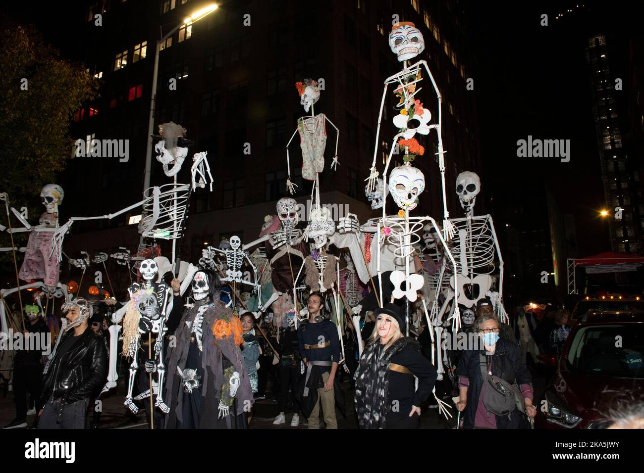 Revelers celebrate New York City’s 49th Annual Village Halloween Parade in Greenwich Village