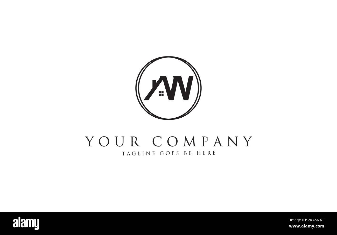 Real estate circle logo icon and real estate circle favicon flat