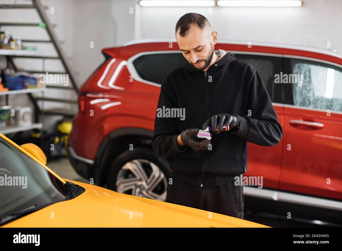 Ceramic coating car hires stock photography and images Alamy