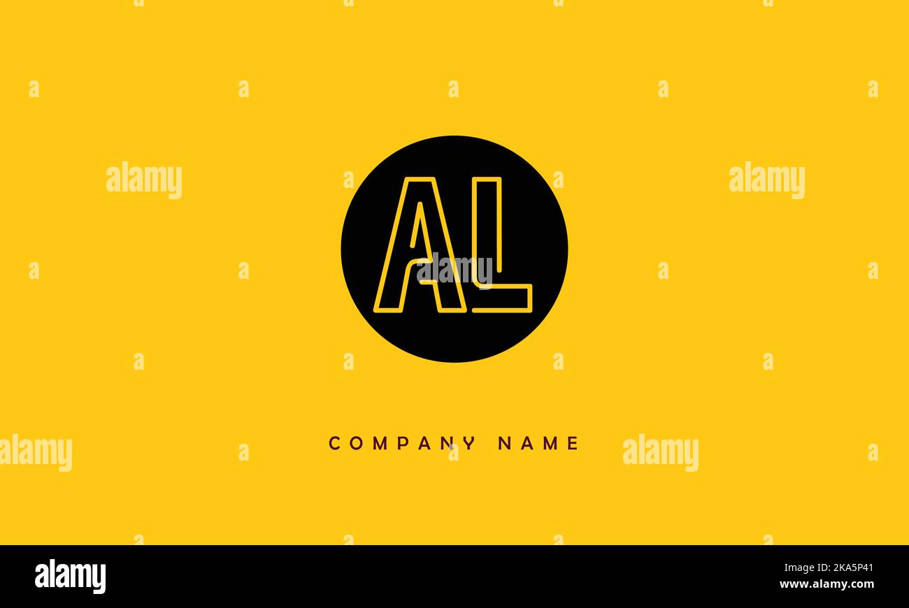 AL, LA Abstract Letters Logo Monogram Stock Vector Image & Art - Alamy