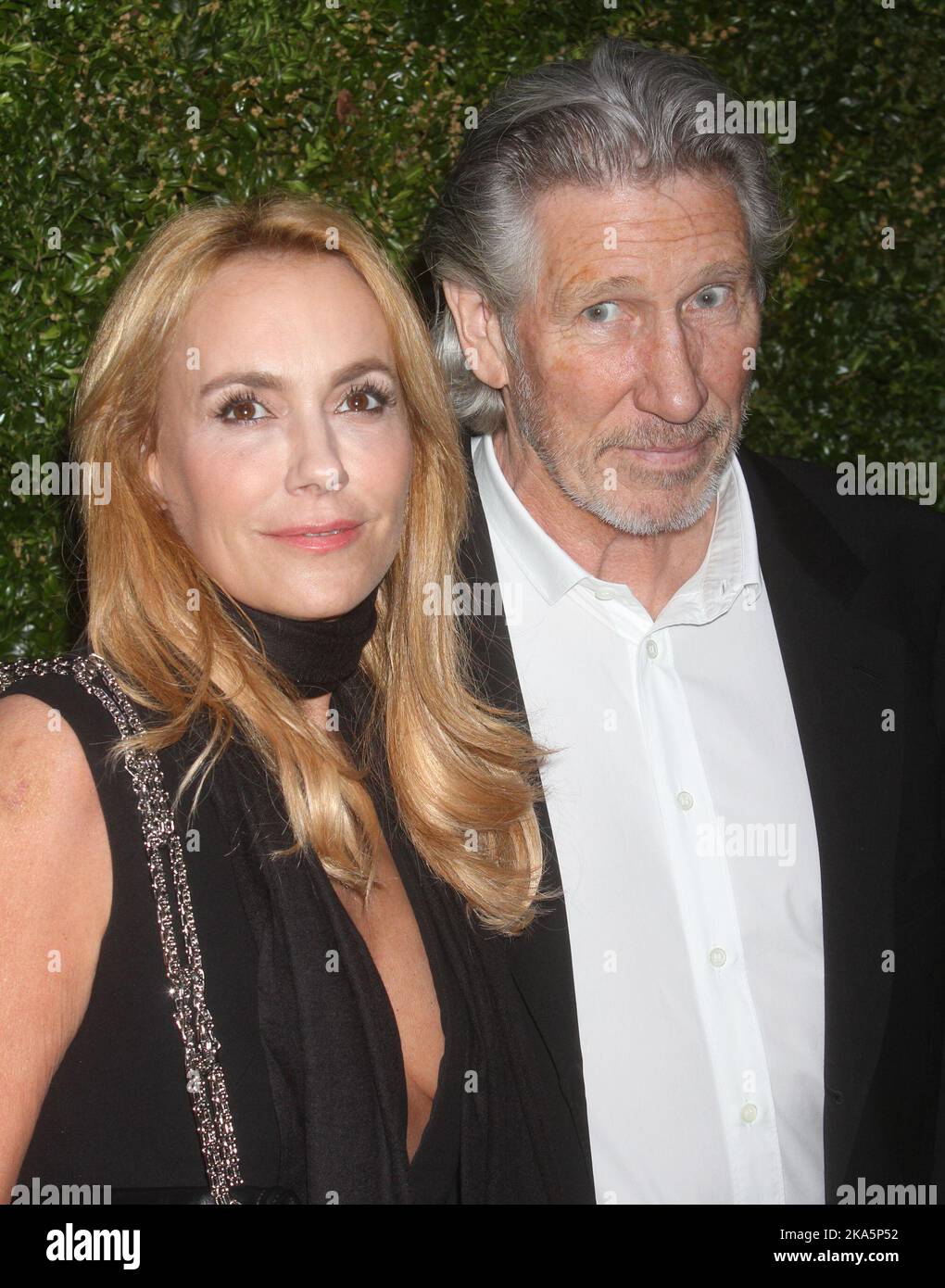 Laurie Durning and Roger Waters attend a dinner hosted by CHANEL in honor of the 2014 Tribeca Film Festival Artist Program at Balthazar Restaurant in New York City on April 22, 2014.  Photo Credit: Henry McGee/MediaPunch Stock Photo