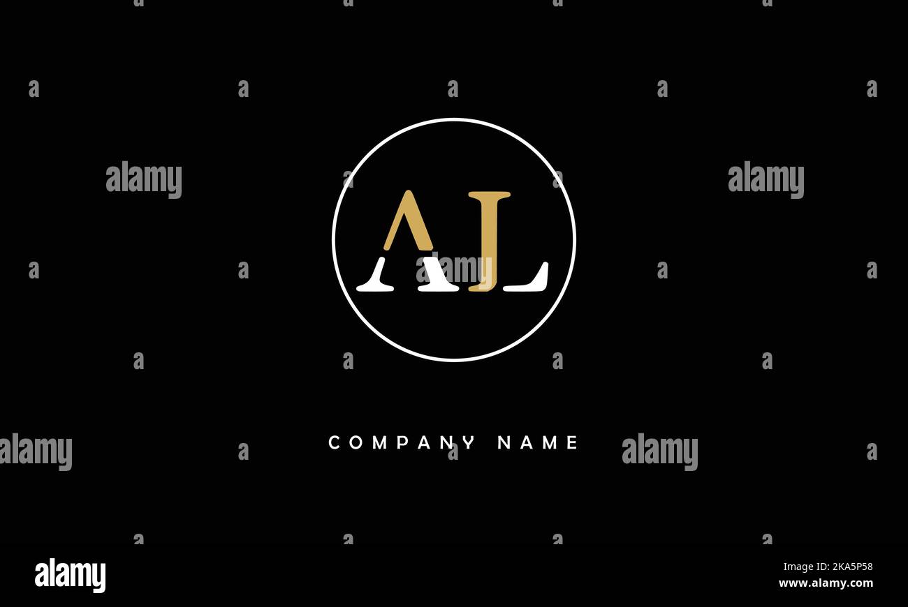 AL, LA Abstract Letters Logo Monogram Stock Vector