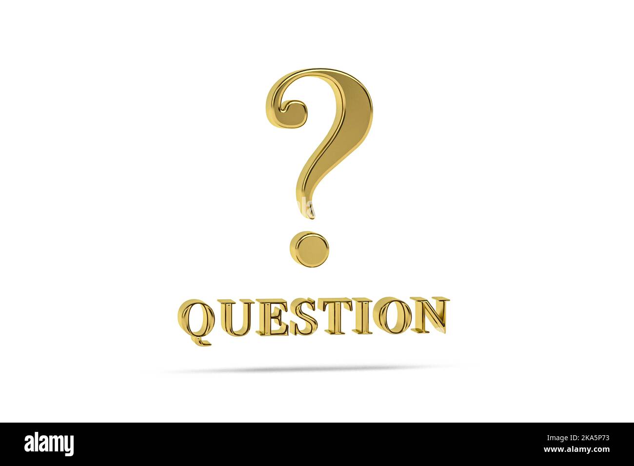 Golden 3d question icon isolated on white background - 3d render Stock ...