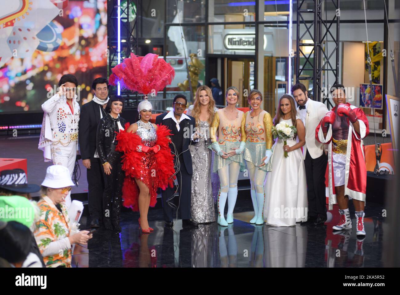 New York, United States. 31st Oct, 2022. (L-R) Willie Geist, Jenna Bush Hager, Carson Daly, Dylan Dreyer, Craig Melvin, Al Roker, Hoda Kotb, Savannah Guthrie, Sheinelle Jones, Kristen Welker, Peter Alexander and Craig Melvin attend the Today TV Show Halloween Celebration in New York City. Credit: SOPA Images Limited/Alamy Live News Stock Photo