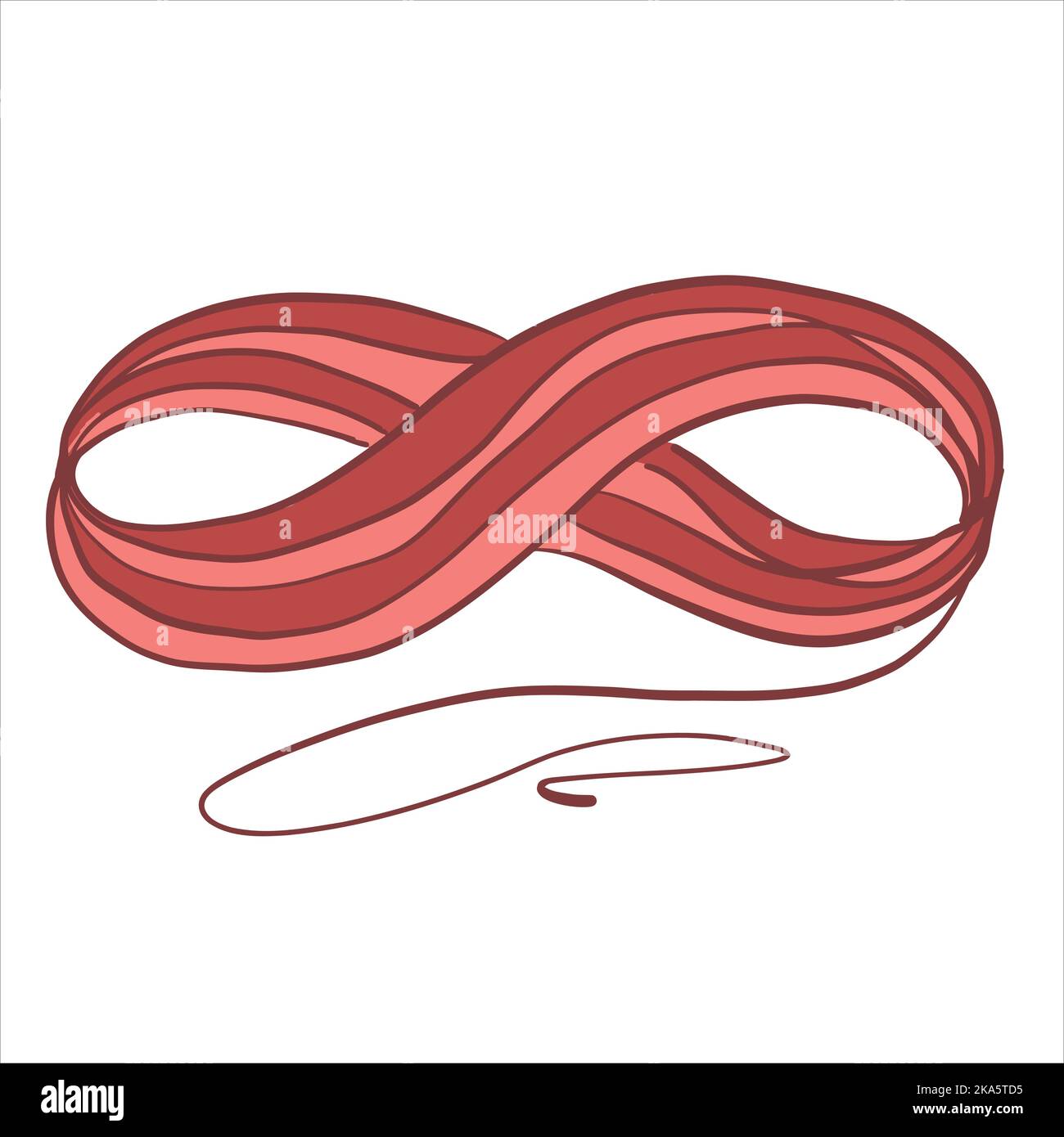 Vector illustration colored in doodle style skein yarn for knitting ...