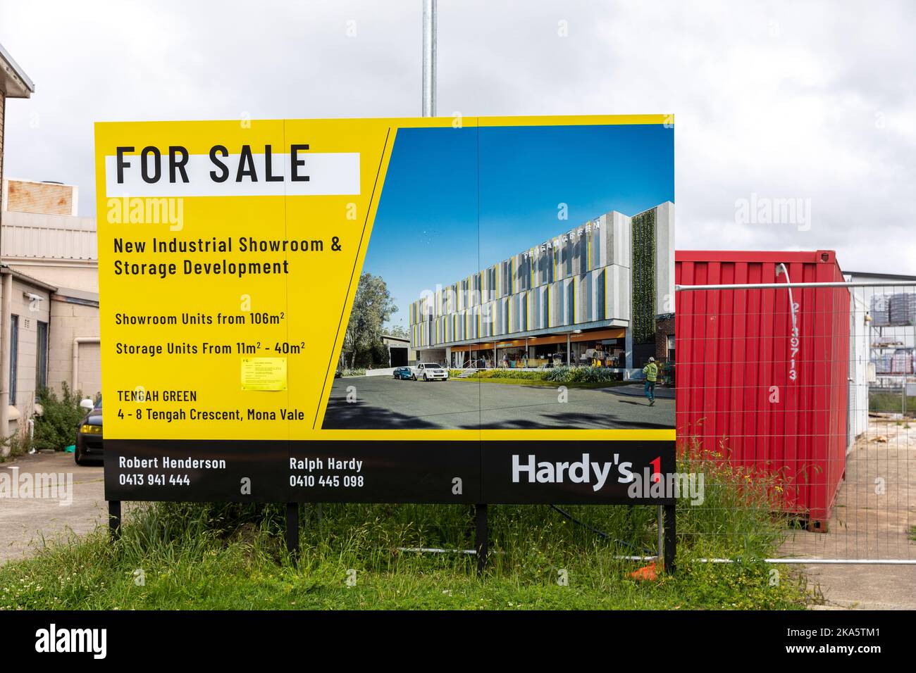 New industrial showroom and storage development site in Mona Vale