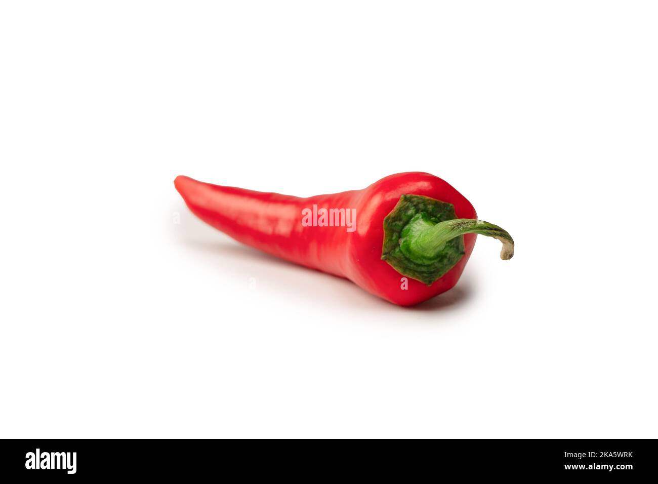 Red hot chili pepper isolated on a white background Stock Photo - Alamy