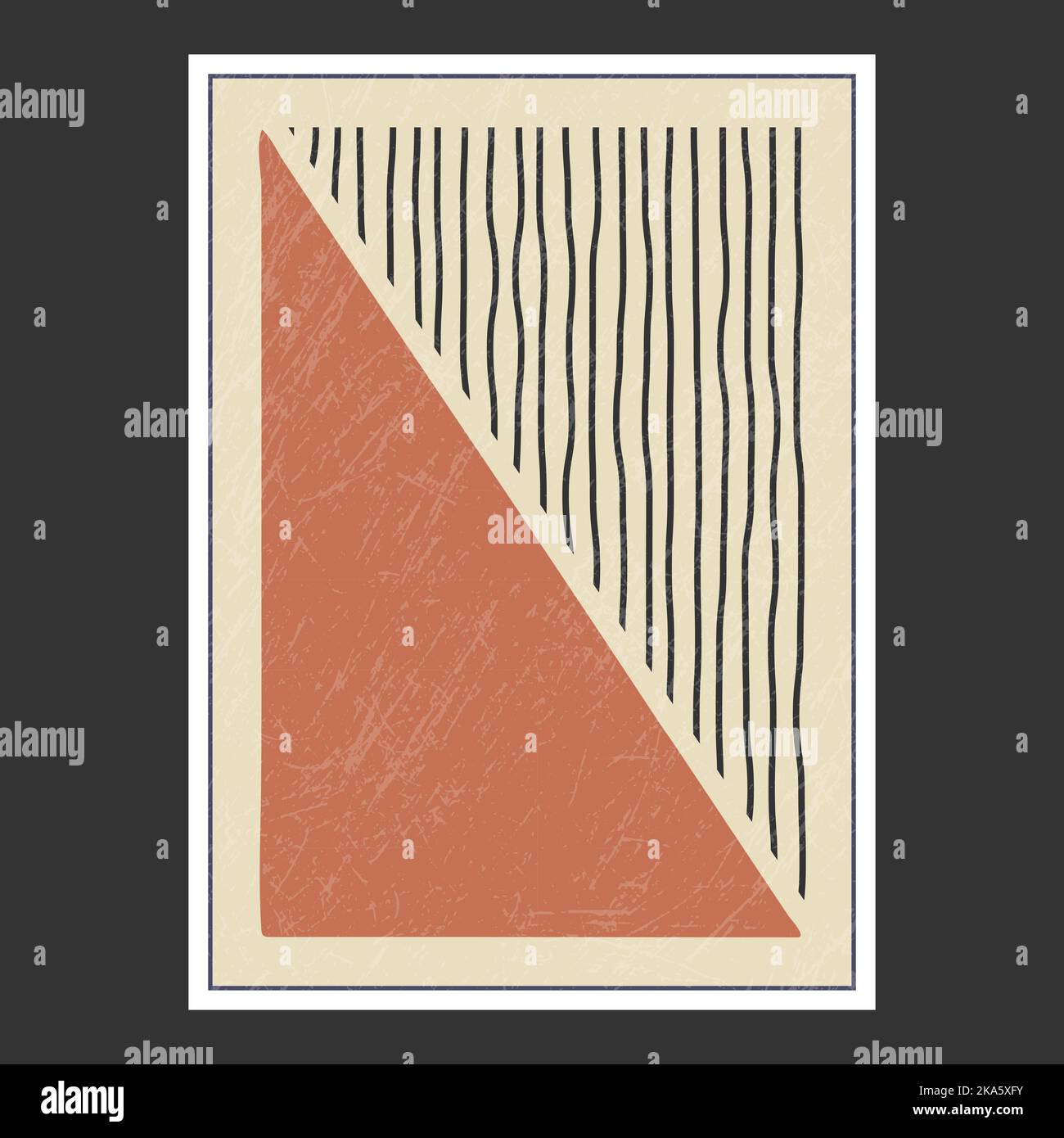 Abstract vector composition with grunge texture. A wall drawing, poster